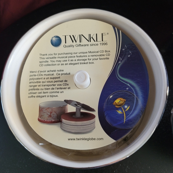 Porcelain Musical Jazz Theme Storage Box with Removable Spindle by Twinkle - Picture 10 of 10